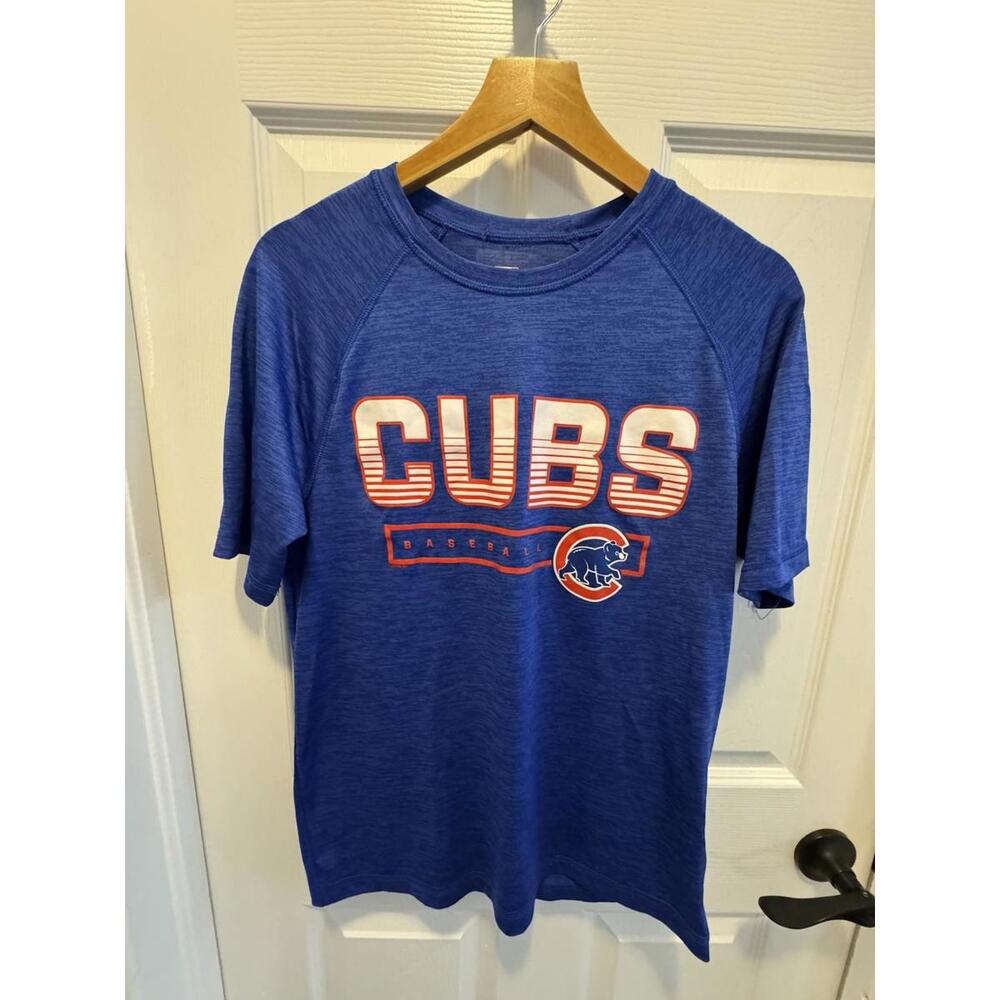 Chicago Cubs Shirt Mens Small Blue MLB Baseball Tee T-Shirt Genuine Merchandise‎